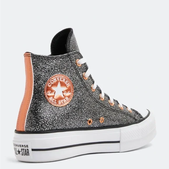 Converse Glitter High-Top Sneakers NWOT - Picture 3 of 7